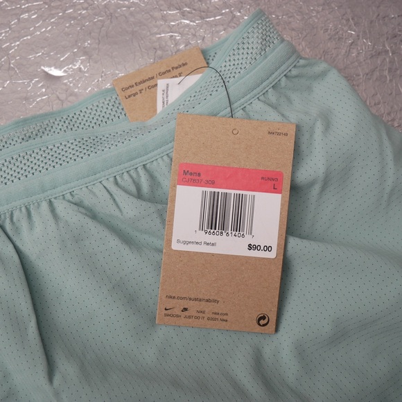 Nike Dri-FIT ADV AeroSwift 2in Race Running Shorts Green CJ7837-309 - Picture 4 of 6